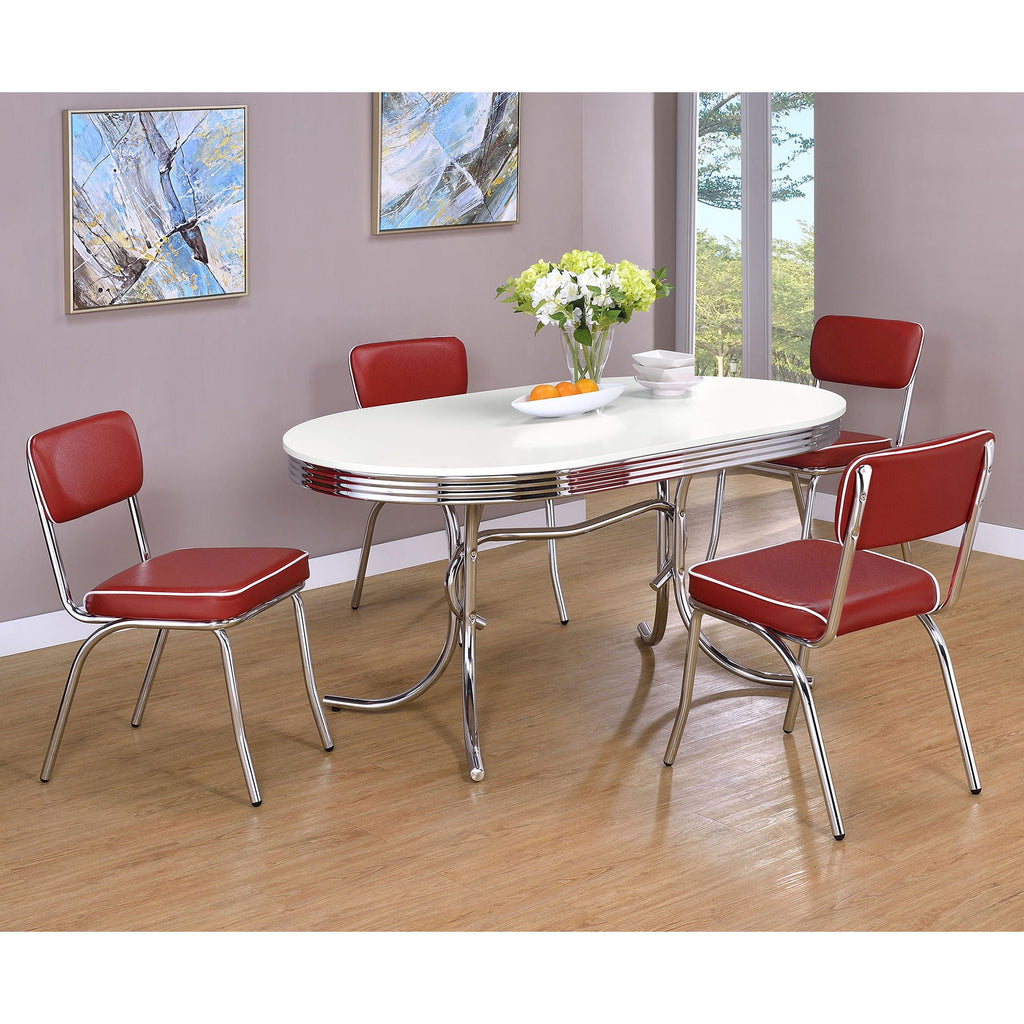 Midge - Oval Dining Table Set