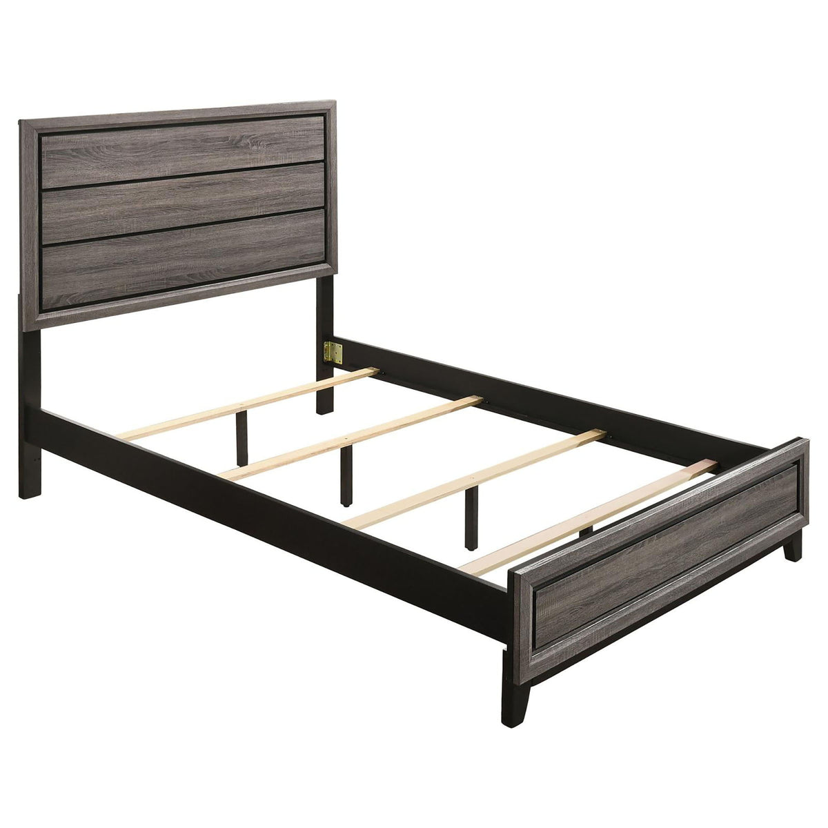 Queen Panel Bed Accents - Gray