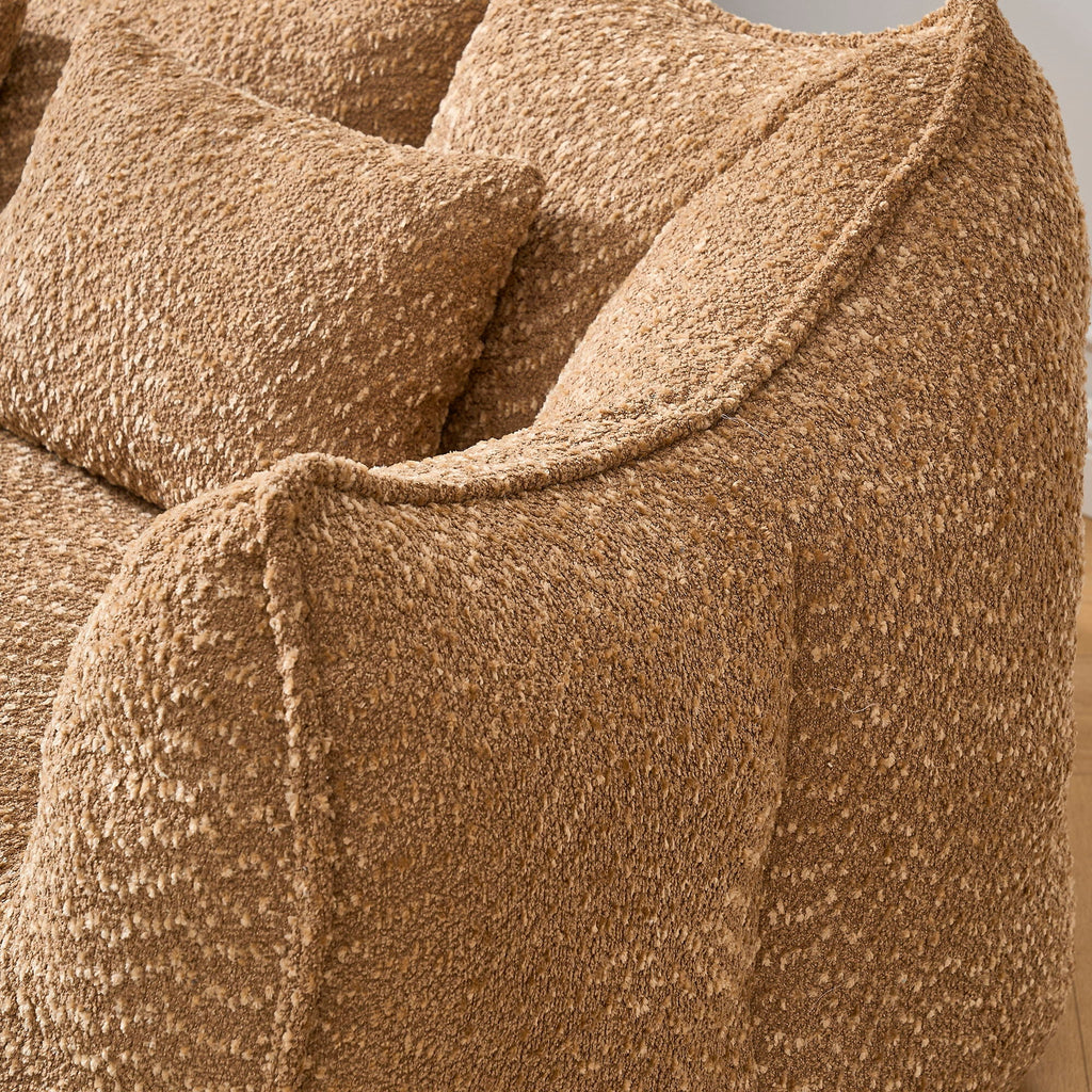 Comfortable Dual Beanbag Chair With High Resilience Foam Core For 2 People