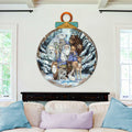 Gather in Peace Father Winter Animals Wall Hanger by J. Bergsma - Christmas Decor - 8591968H-JB