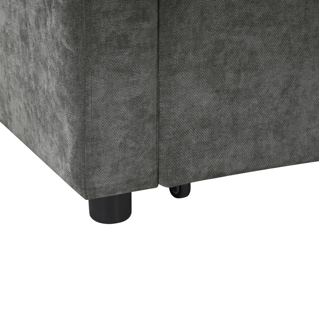 Modern L Shaped Sectional Sofa Bed With Hidden Storage Upholstery