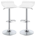 Bidwell - Adjustable Bar Stool (Set of 2) - White