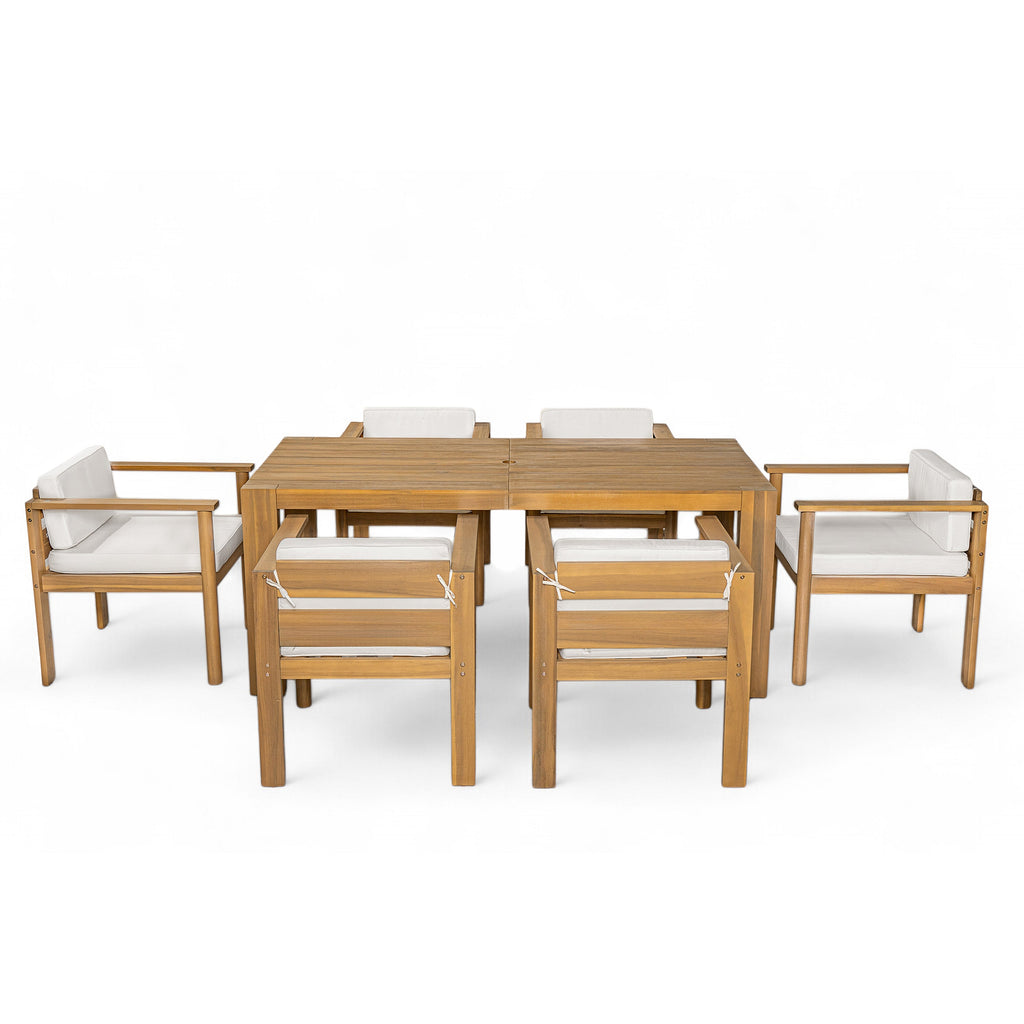 TREXM 7-Piece Patio Dining Table Set for 6