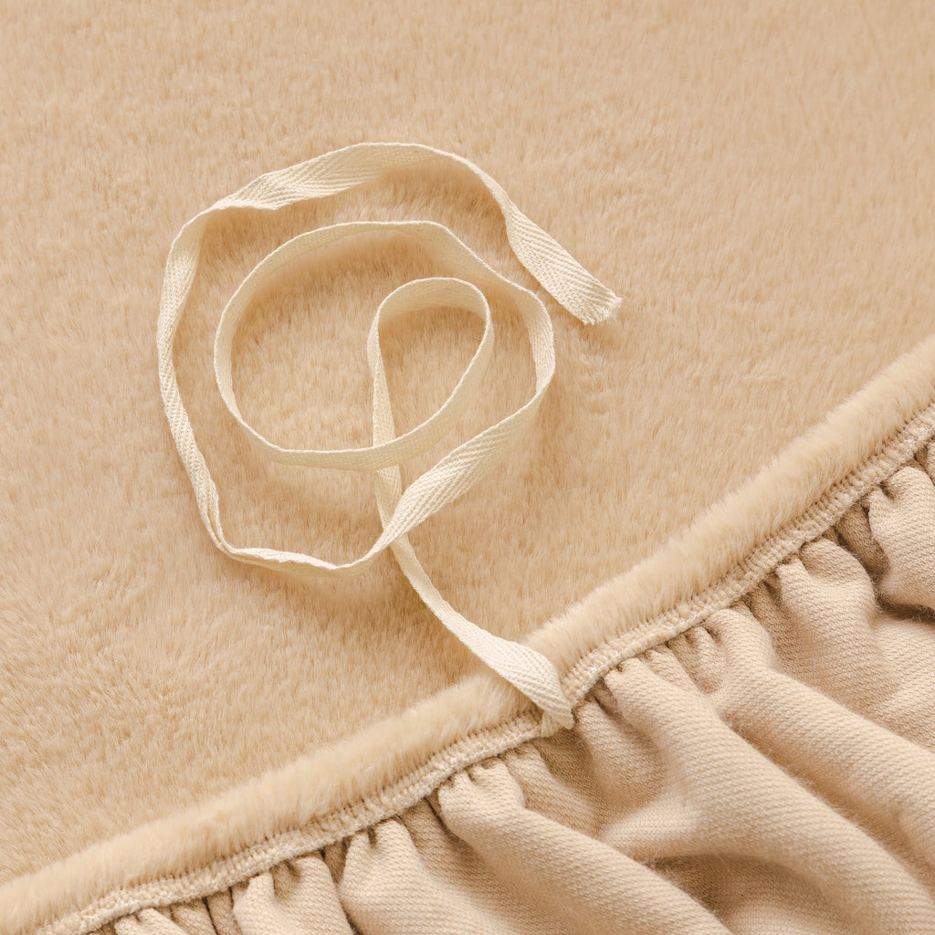 Soft Plush Warm Sofa Cover Stretchable Cozy Velvet Couch Protector for Fall & Winter