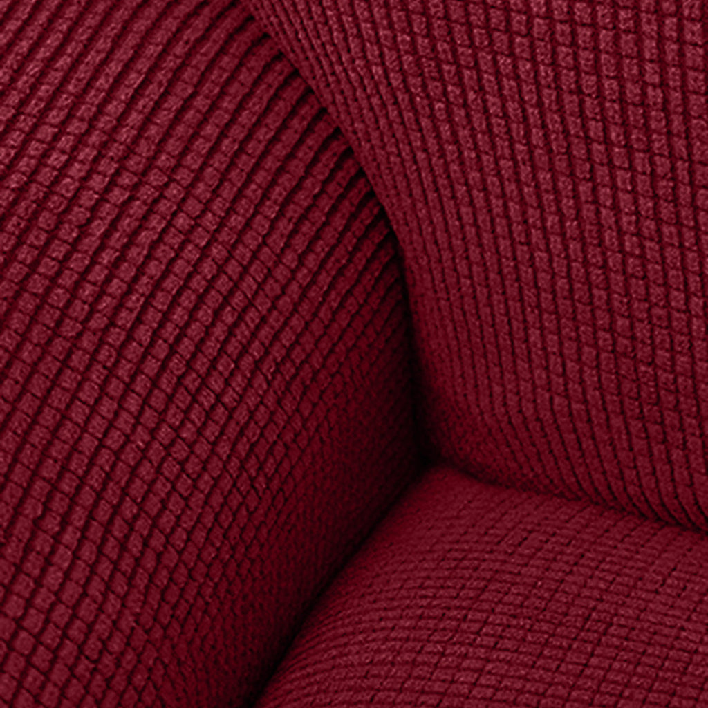 Polar Fleece Recliner Chair Cover, 4-Piece Soft Plush Slipcover with Pocket for Reclining Chairs