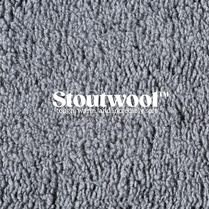 Stoutwool 4" Indestructible Dog Bed - Orthopedic Chew Proof Dog Crate Pad - Fluffy Kennel Mat for Aggressive Chewers - Ideal for Large Breeds & Fits 36-Inch Crate - 35"x22", Charcoal