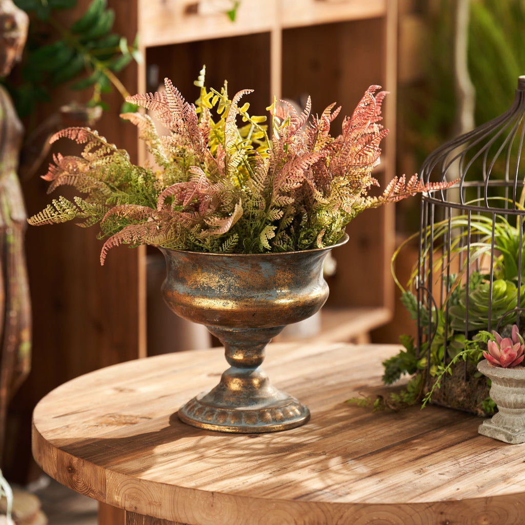 Rustic Pedestal Planter Urn