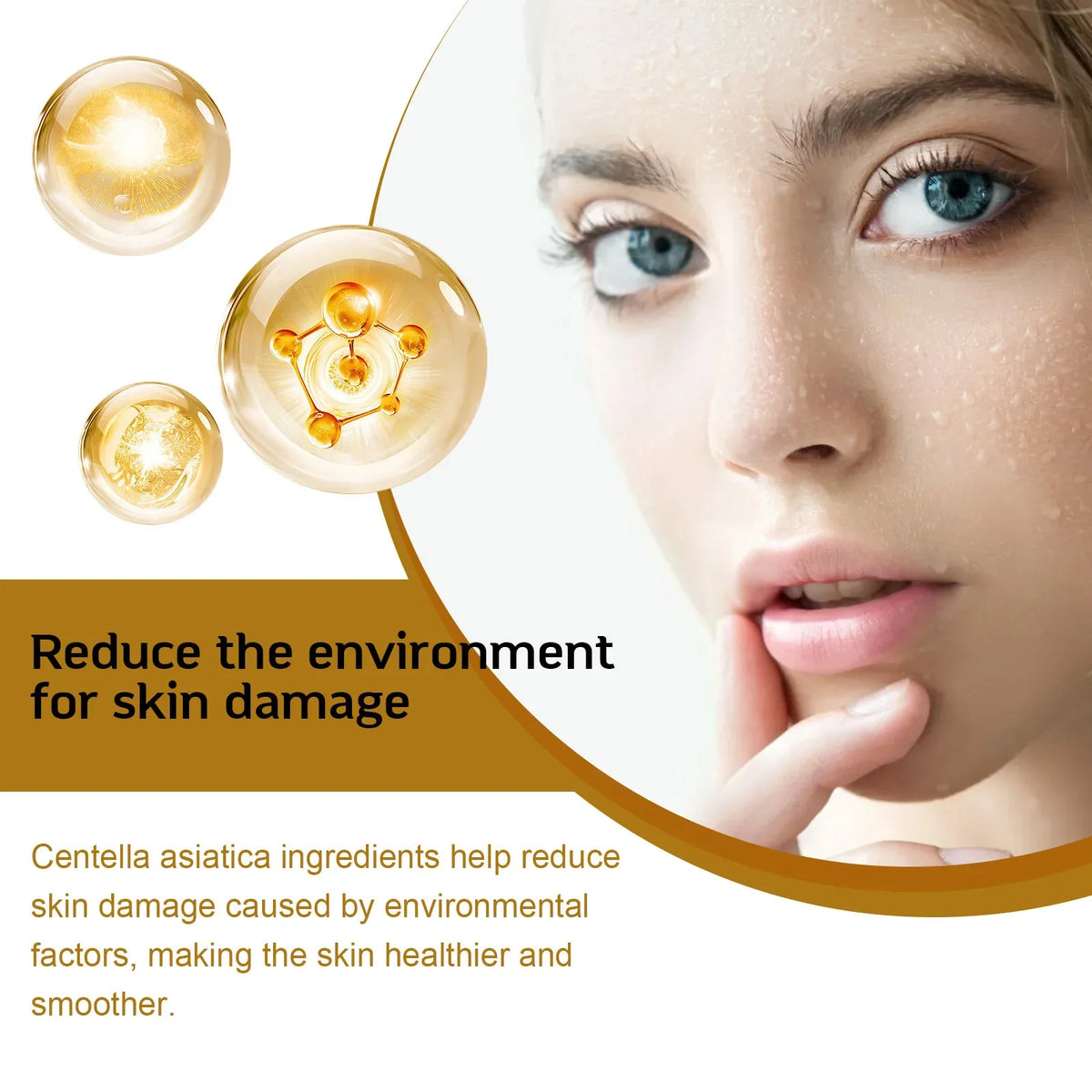 EELHOE Centella Asiatica Serum Tighten Skin Soothing Smooth Improve Dryness Deep Hydration Face Care Moisturizing Facial Serum