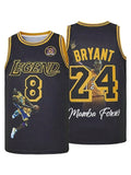 Men's Mamba Legend Embroidered Basketball Vest Jersey