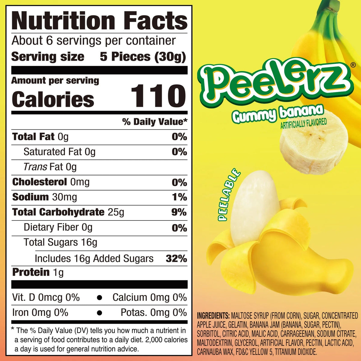 Amos Peelerz Banana 6 pack (6oz)
