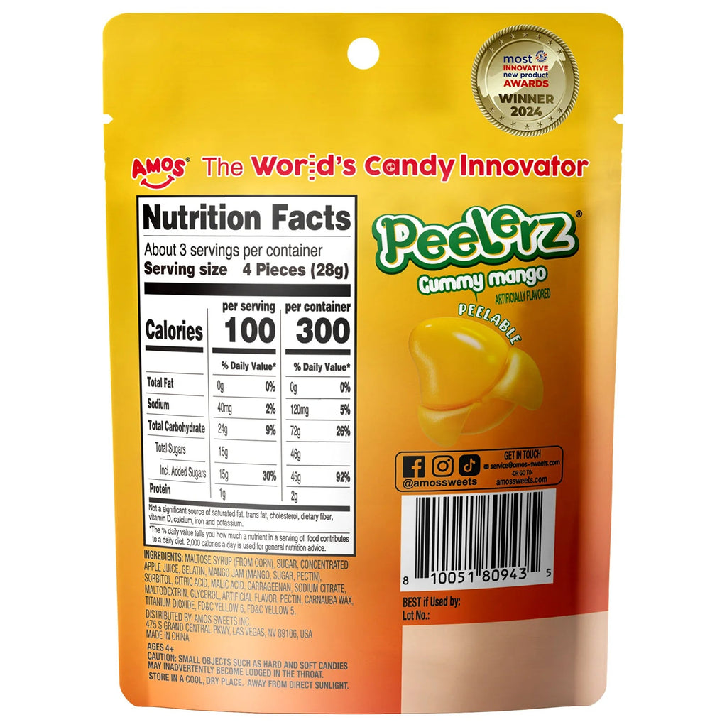 Amos Peelerz Mango 6 pack (3oz)