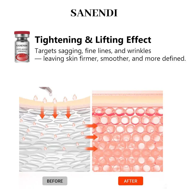 SANENDI Korea Skincare Hyaluronic Acid Ampoule MicroBiome Serum Moisture-Support Lightweight Hydration A-AG Solution
