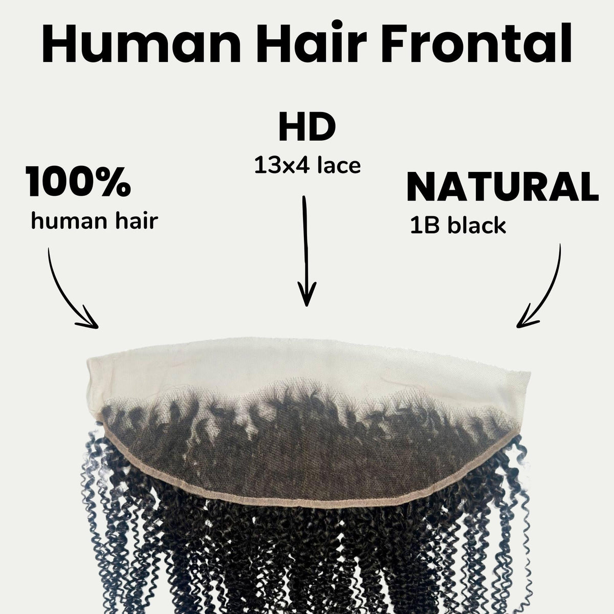 Afro Kinky 13x4 HD Lace Human Hair Frontal