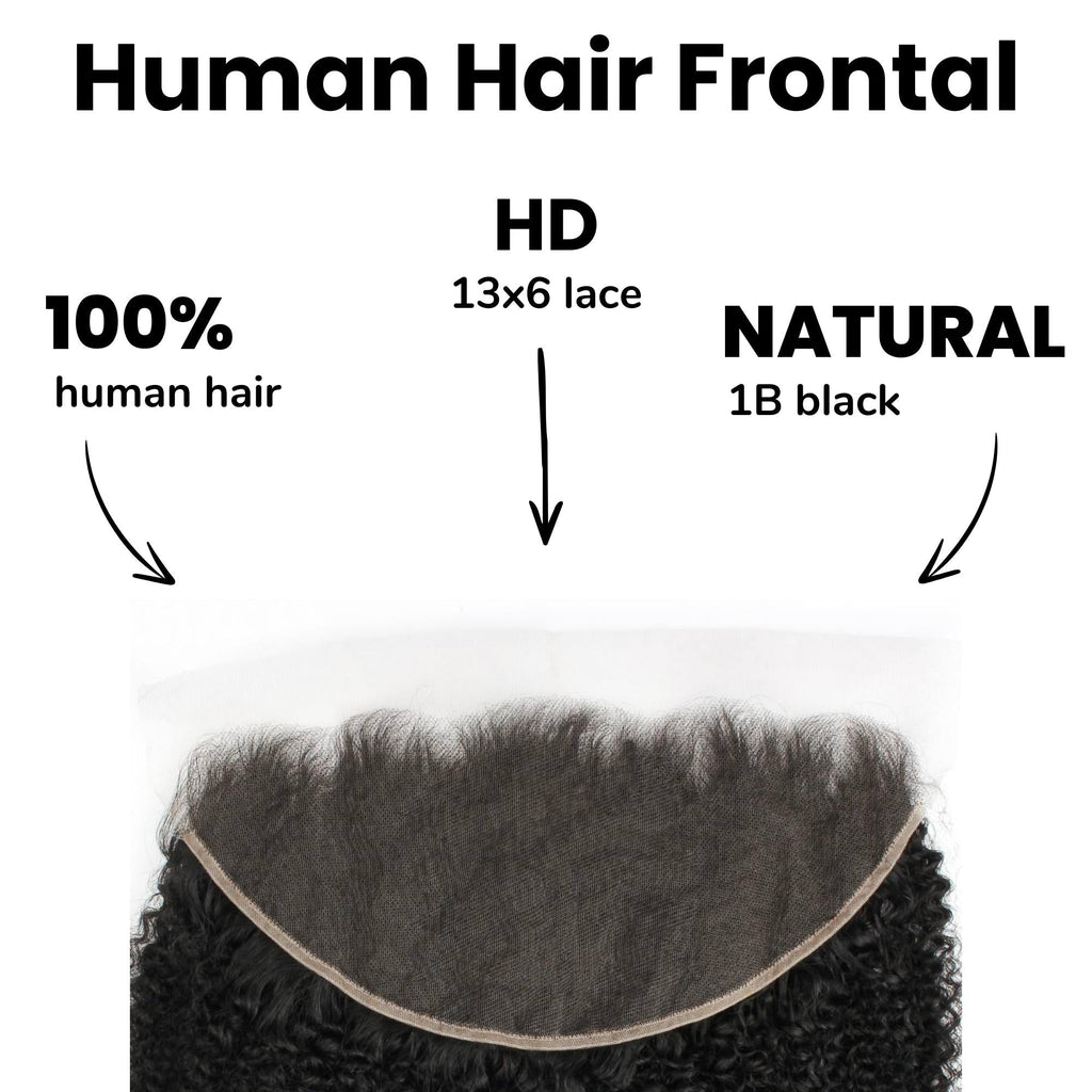 Afro Kinky 13x6 HD Lace Human Hair Frontal