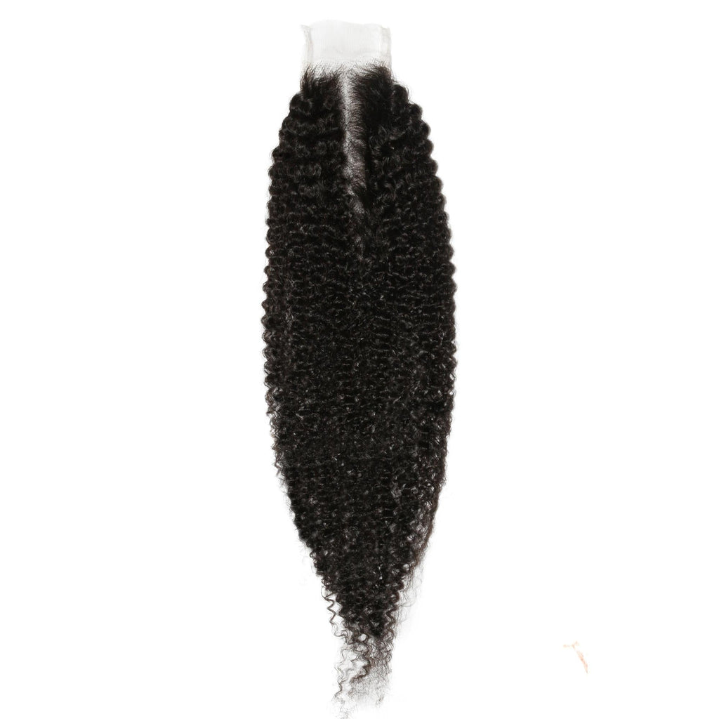 Afro Kinky 2x6 Transparent Lace Human Hair Closure