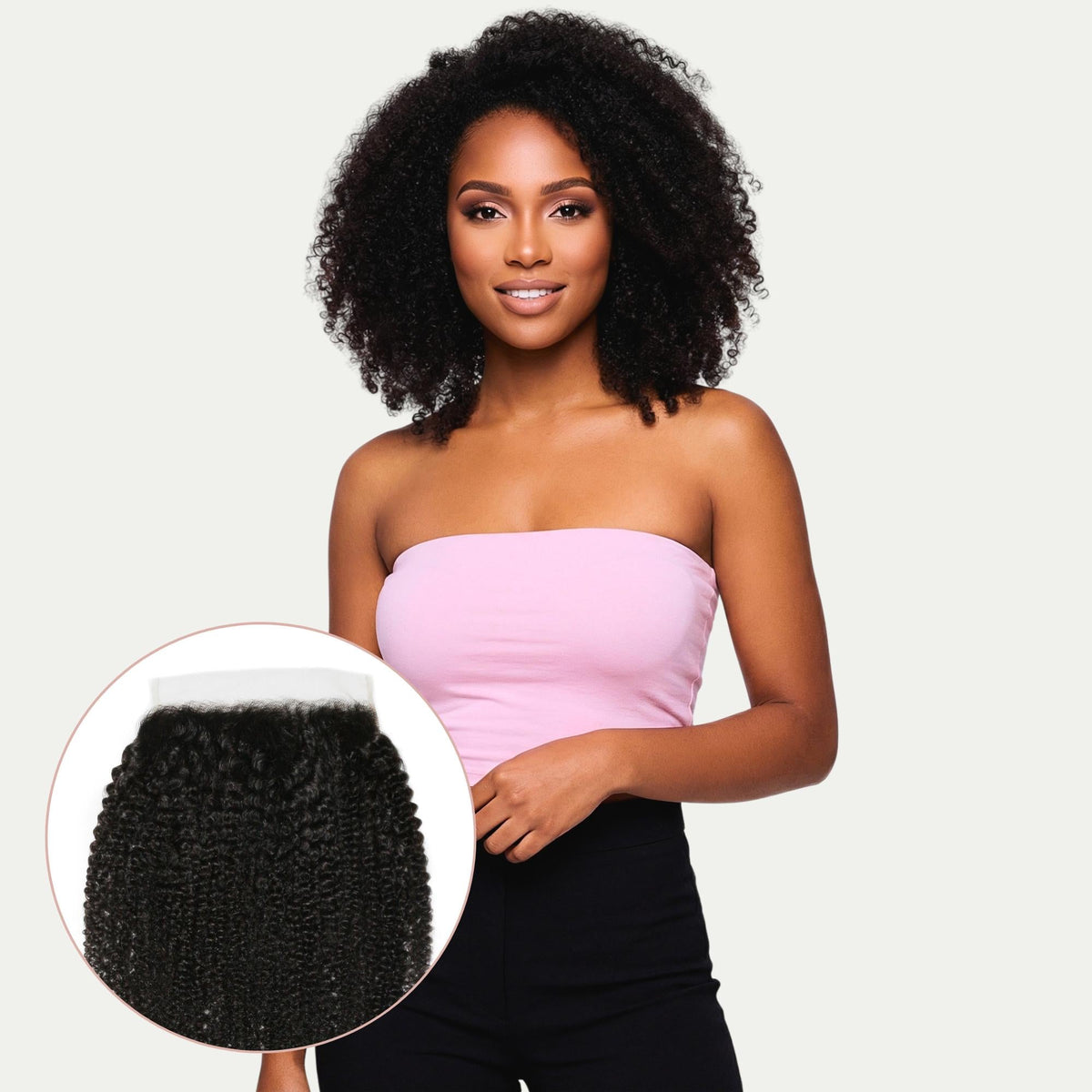 Afro Kinky 7x7 HD Lace Human Hair Closure