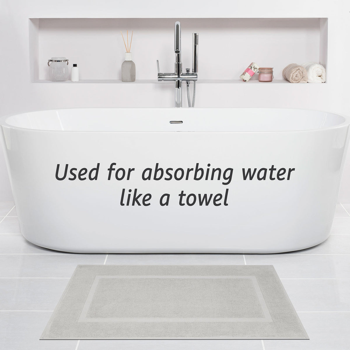 American Soft Linen Bekos 100% Cotton Bath Mat Set, 2 Piece 20x34 inches Bath Mats for Bathroom