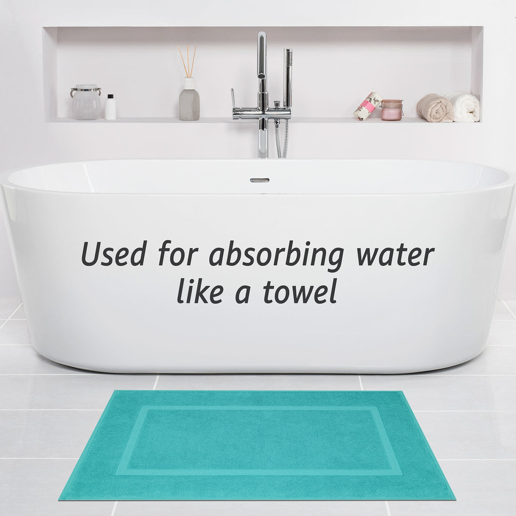 American Soft Linen Bekos 100% Cotton Bath Mat Set, 2 Piece 20x34 inches Bath Mats for Bathroom