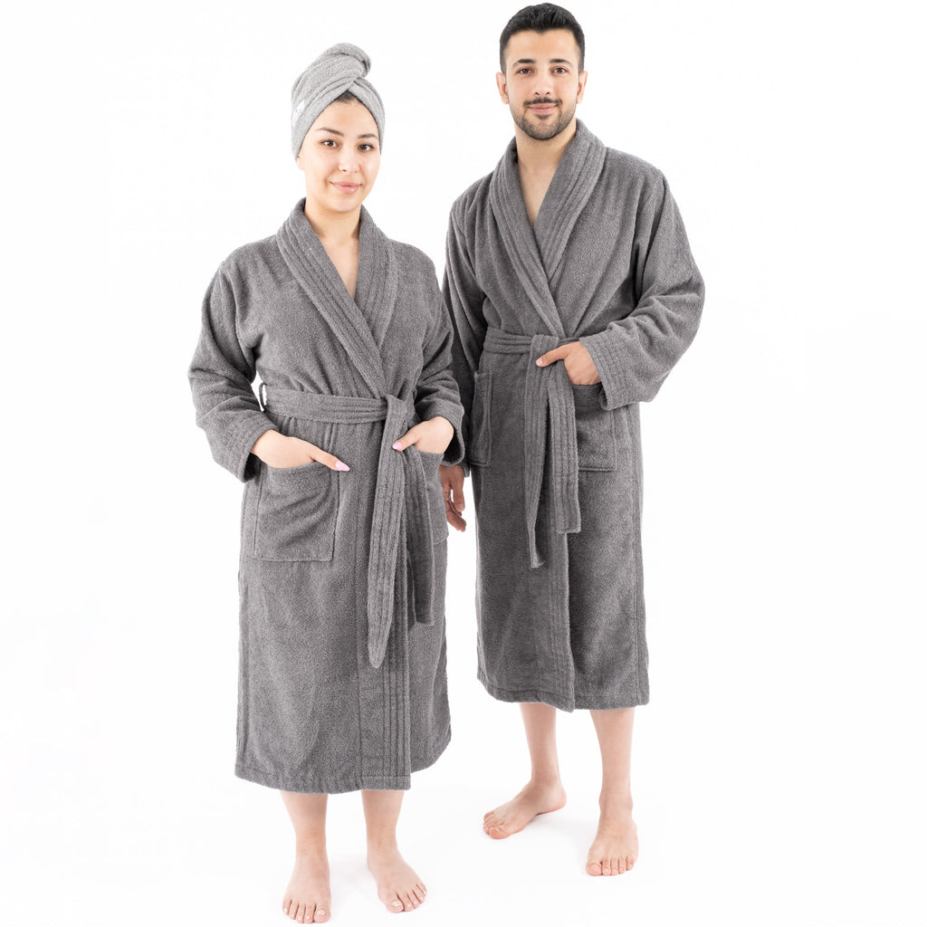 American Soft Linen, 100% Cotton Robes for Women and Men, Soft Lightweight Unisex Couple Turkish Bathrobes Wholesale