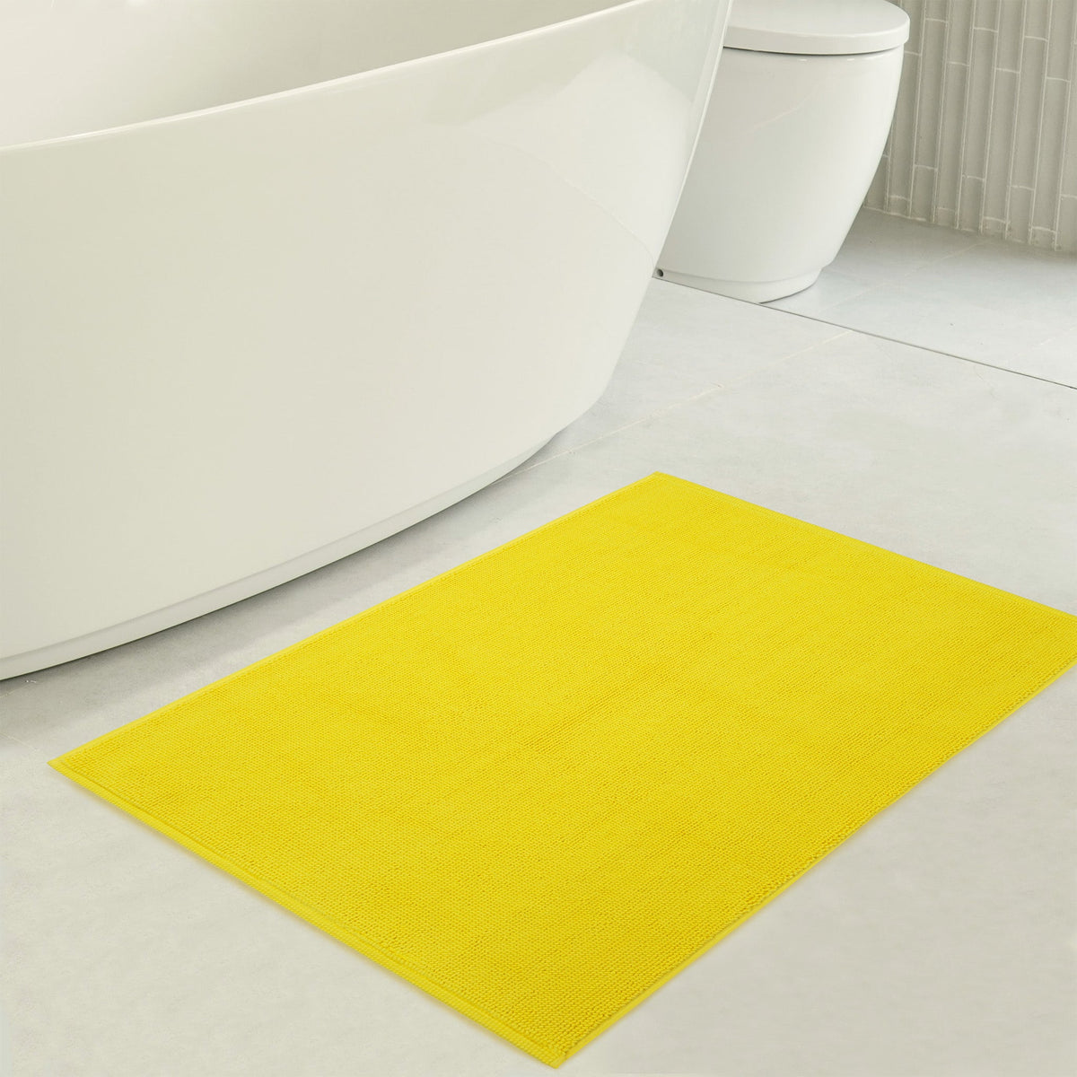 American Soft Linen 100% Cotton Bath Mat Rugs, 17x24 inches with Silicone Backing, Soft Absorbent Grip-Enhanced Bath Mats for Bathroom