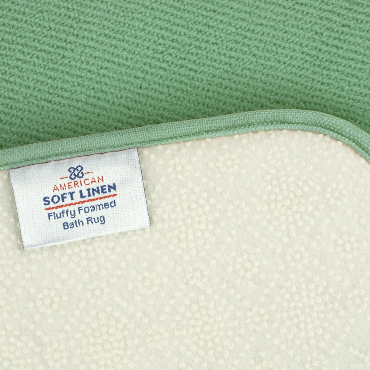 American Soft Linen Fluffy Foamed Bath Rug, 21x32 inches Bath Rugs for Bathroom, 100% Polyester Upper Fluffy Surface and Grip Enhanced Base