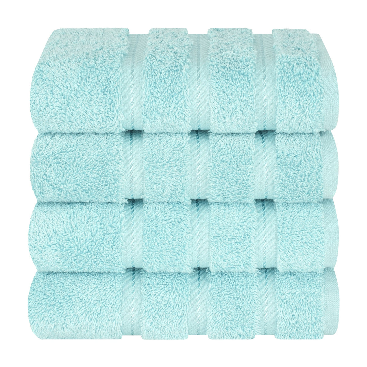 American Soft Linen 100%  Cotton Turkish Towels, 4 Pack Hand Towel Set, Super Soft, Absorbent, Quick Dry Premium Towels