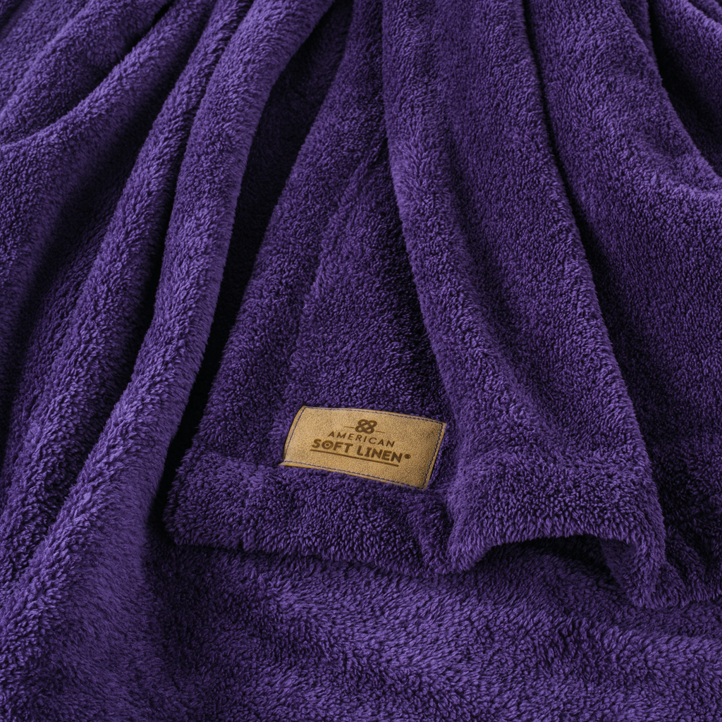 American Soft Linen Bedding Fleece Blanket, Plush Fuzzy Cozy Soft Blanket for Bed, Sofa, Couch