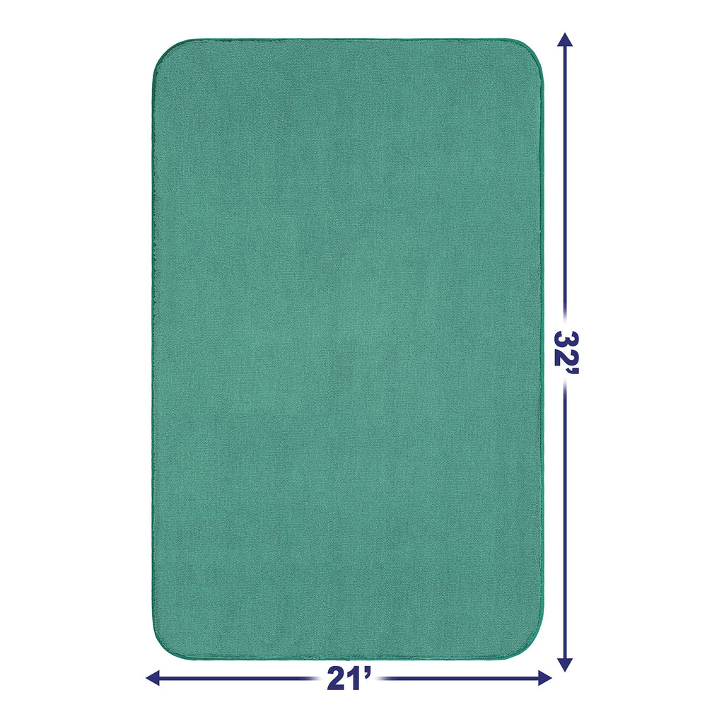 American Soft Linen Fluffy Foamed Bath Rug, 21x32 inches Bath Rugs for Bathroom, 100% Polyester Upper Fluffy Surface and Grip Enhanced Base