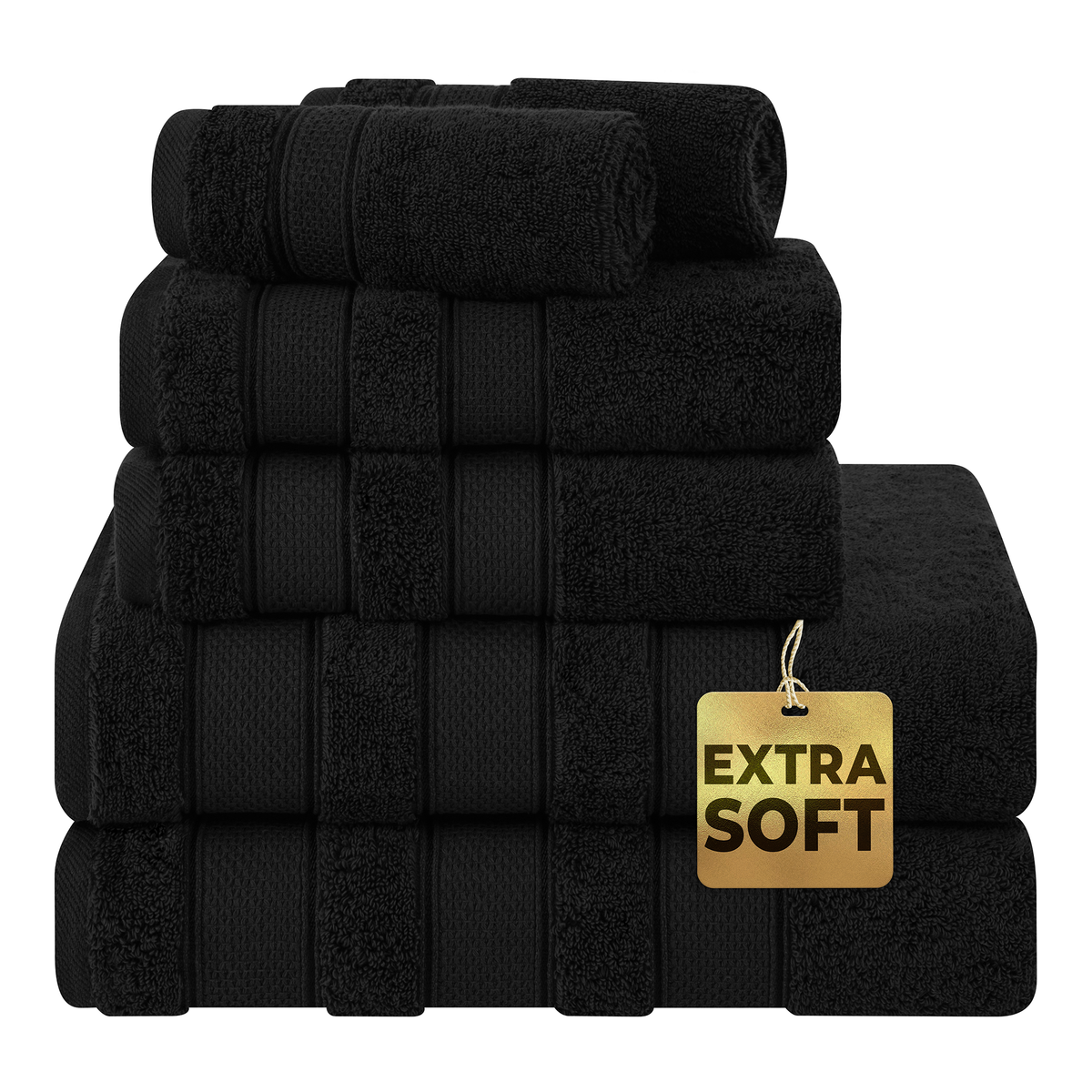 Salem 6 Piece 100% Cotton Luxury Bath Towel Set - 10 Set Case Pack