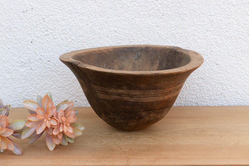 Antique Oromo Wooden Milk Bowl