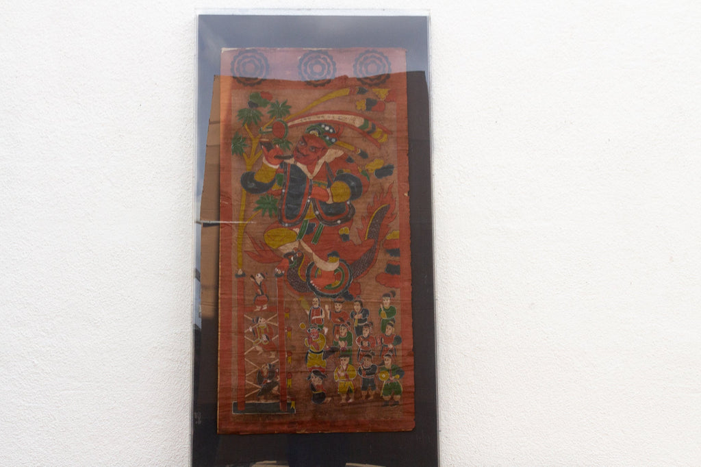 Antique Tibetan Thangka of Mahakala Fierce Guardian