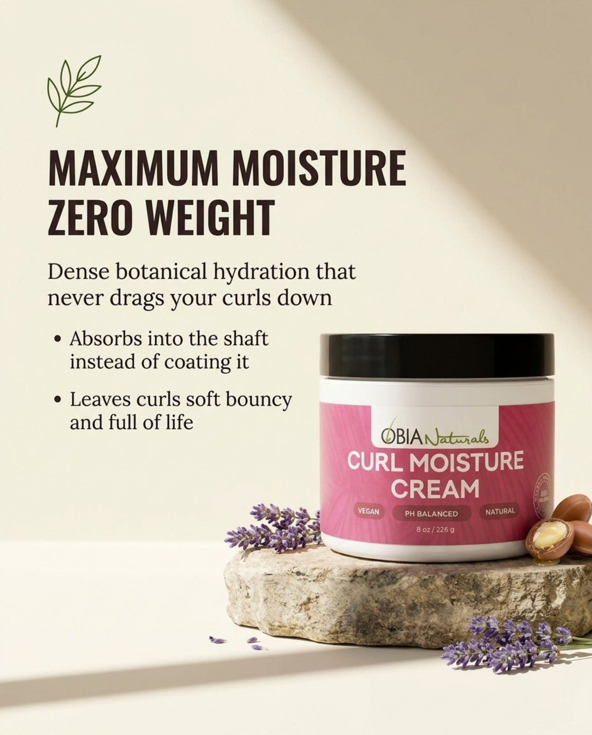 Curl Moisture Cream — Curl Cream & Leave-In Conditioner for Curly Hair