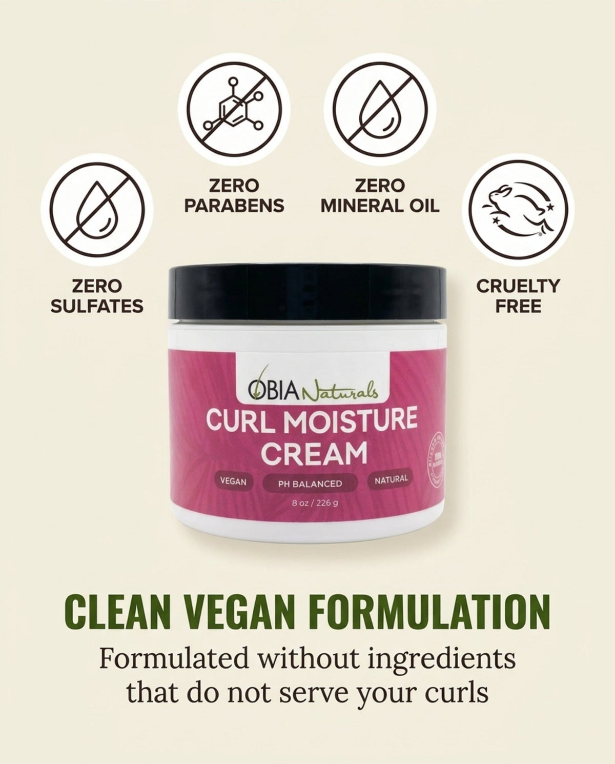 Curl Moisture Cream — Curl Cream & Leave-In Conditioner for Curly Hair