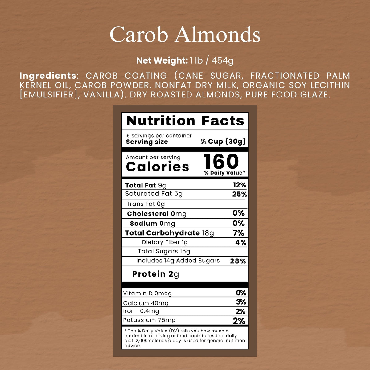 Andy Anand Carob Malt Balls, 1 lb – Tastes Like Chocolate, All-Natural Gift Box, Birthday, Valentine's, Christmas, Anniversary & Holiday