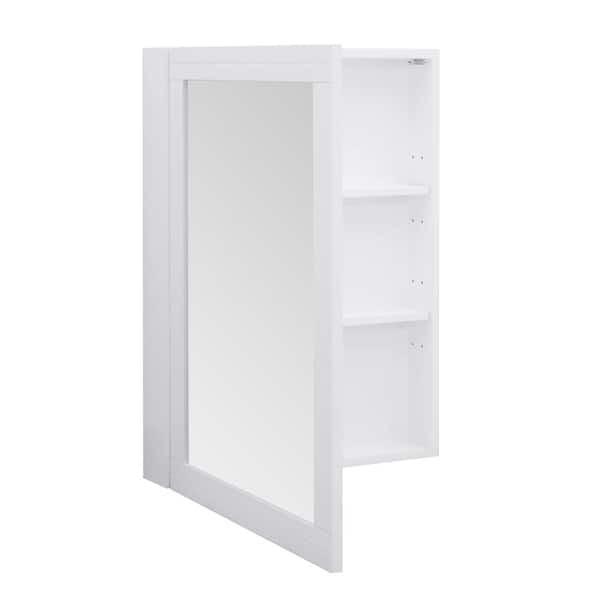 Open Box HOME DECORATORS COLLECTION Sturgess 24 in. W x 32 in. H Rectangular Medicine Cabinet with Mirror