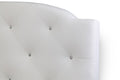 Baxton Studio Canterbury White Leather Contemporary Full-Size Bed