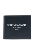 DOLCE & GABBANA Leather Bifold Wallet for Men - Classic Mini Style