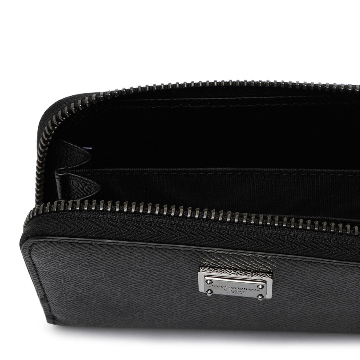 DOLCE & GABBANA Premium Vitello Leather Mini Wallet for Men