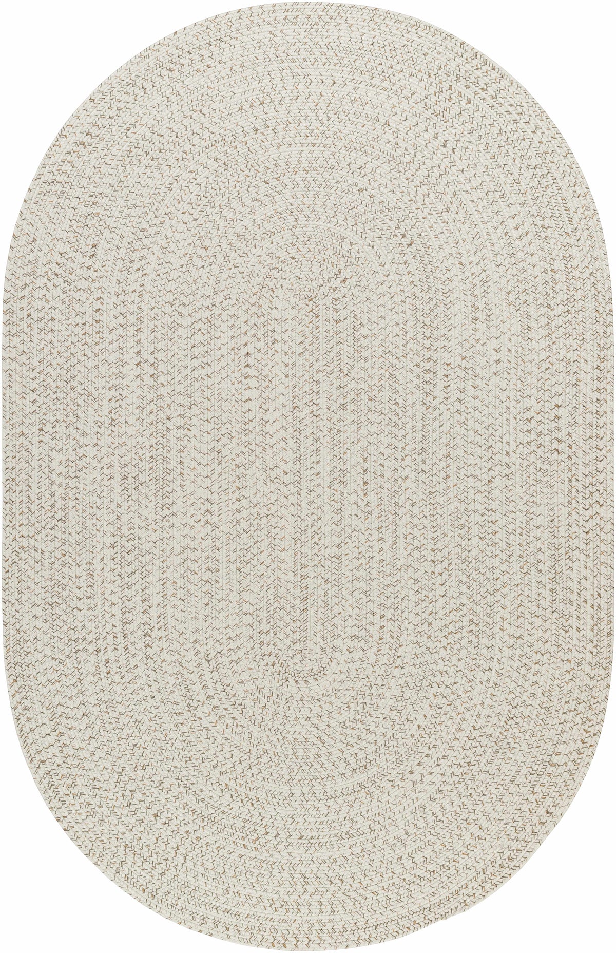 Beige Braided Faux Jute Outdoor Rug