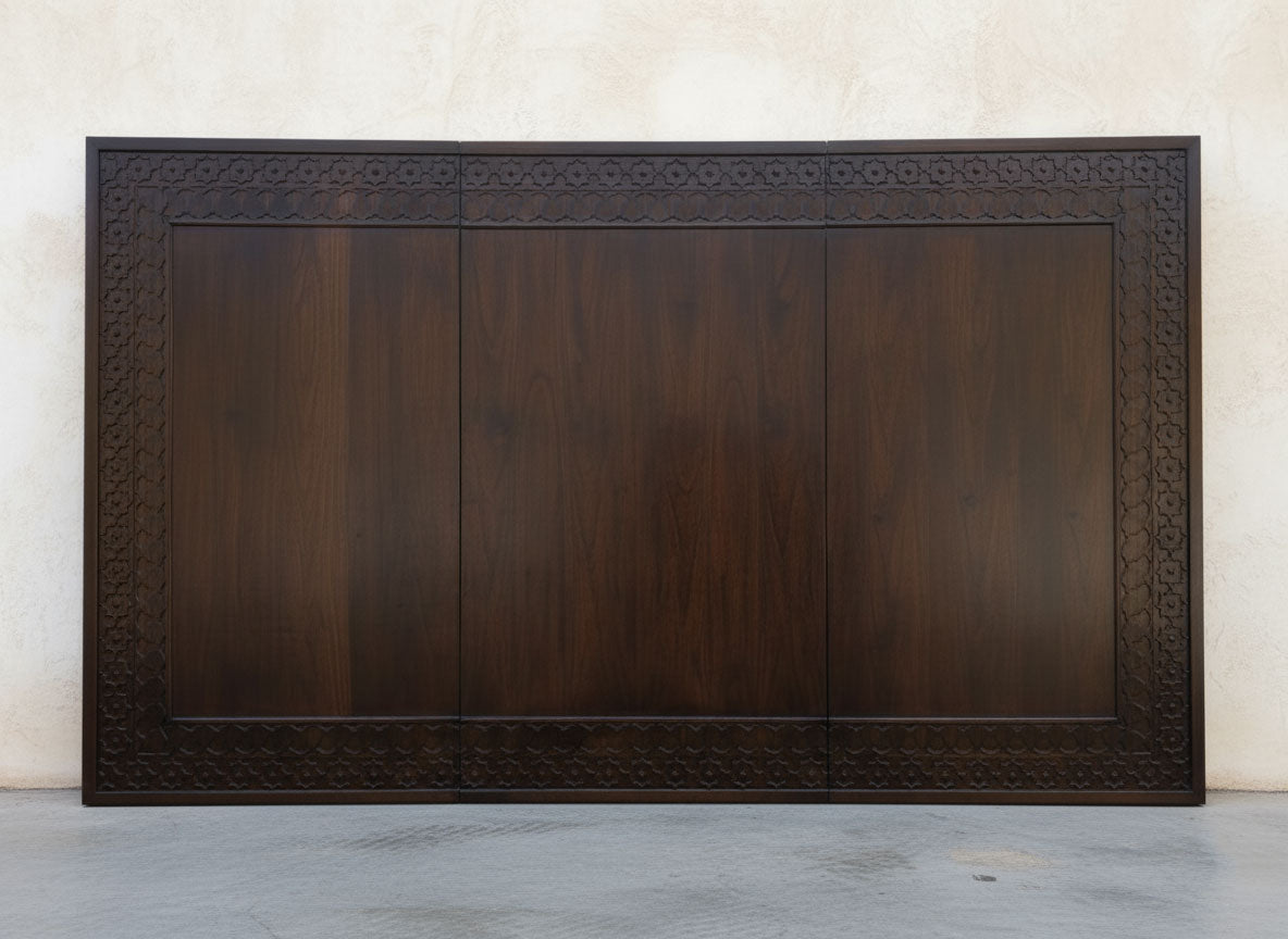 The Artisan Canvas, Custom Hand-Carved Teak Paneling – Made to order only, Not in stock