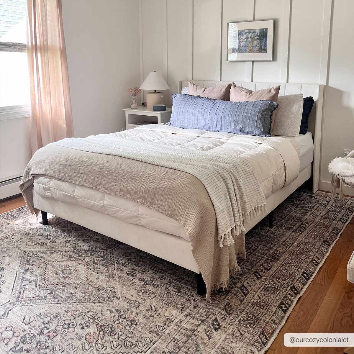 Barny Tan Washable Area Rug
