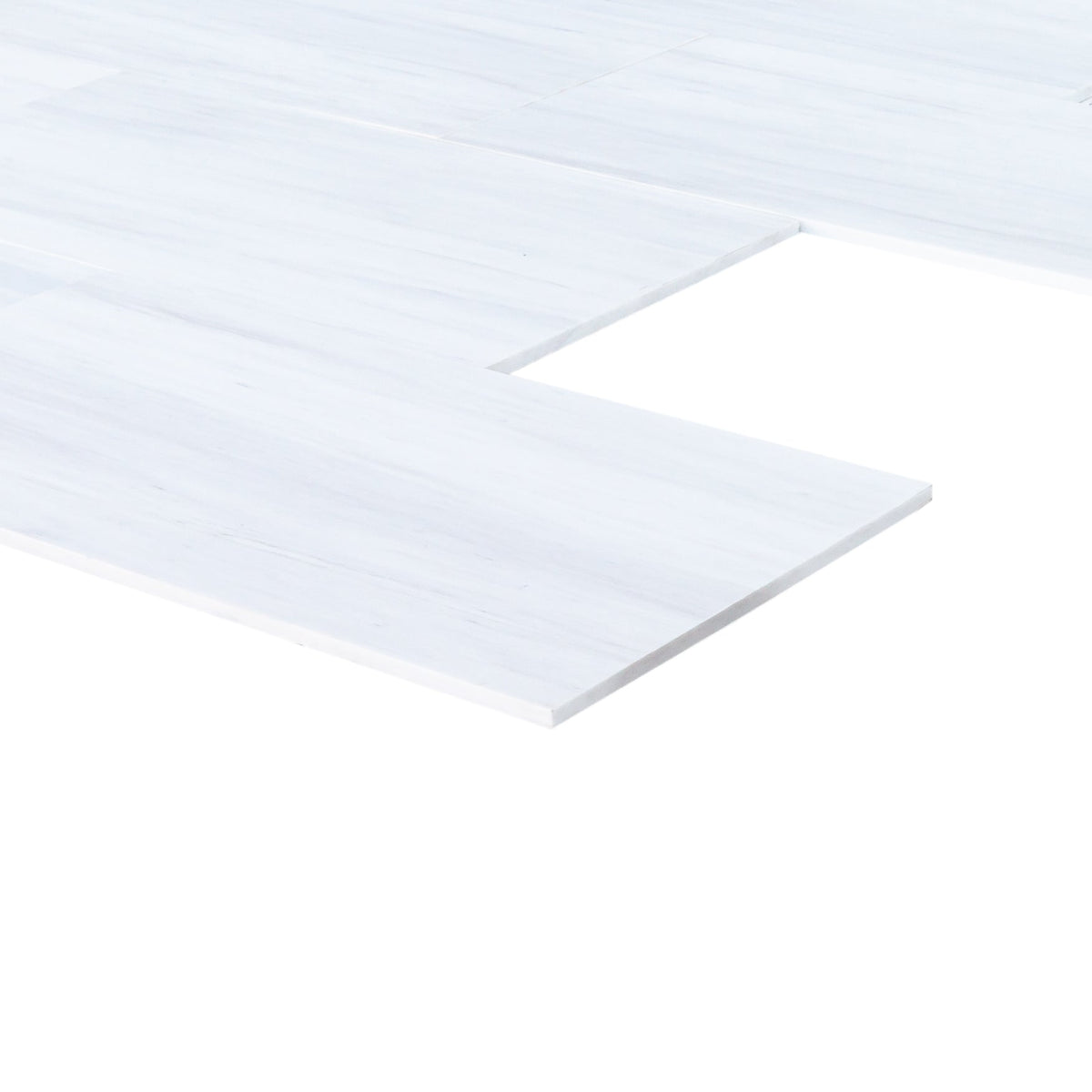 Bianco Dolomite Platinum Marble 12"x24" Polished Floor and Wall Tile - Livfloors Collection