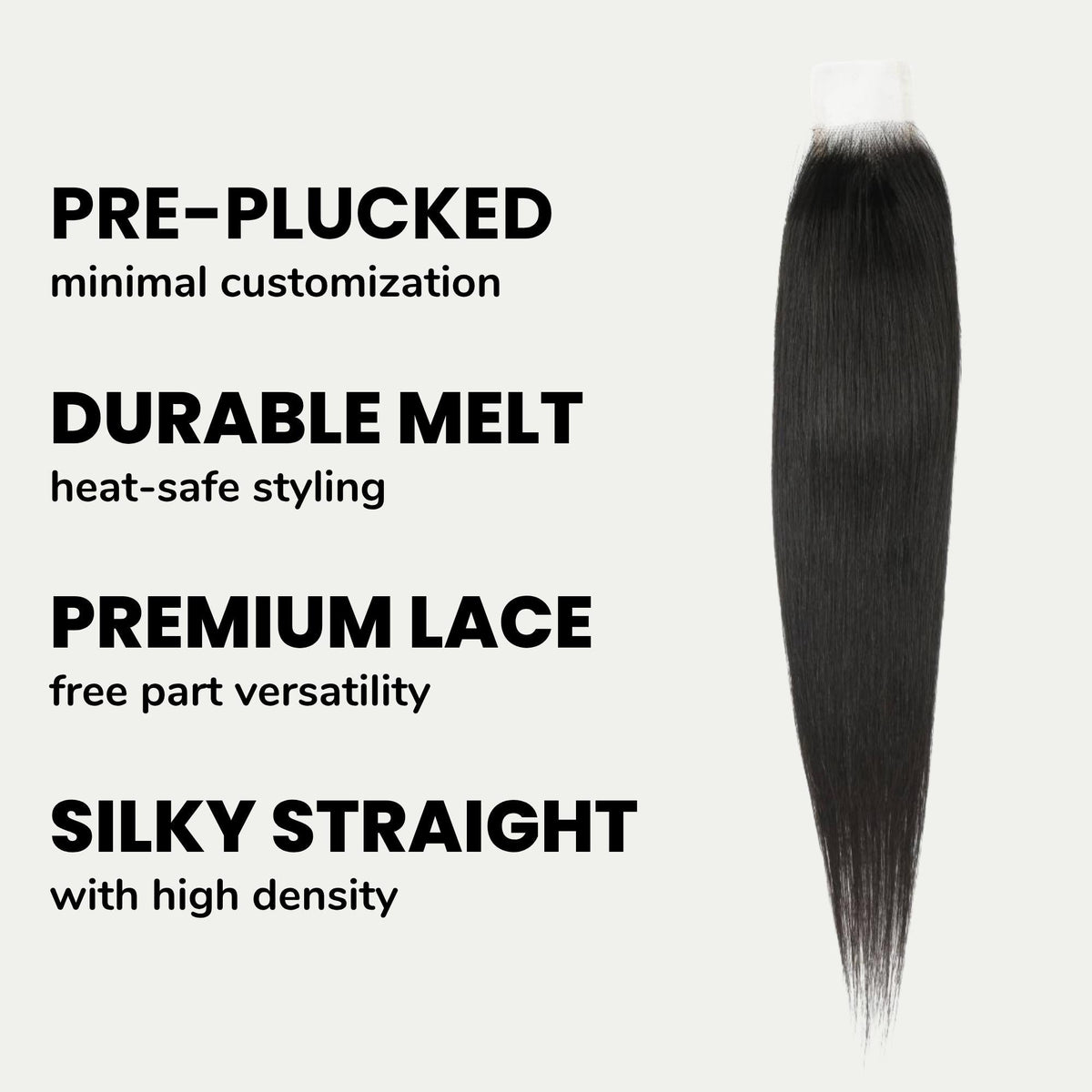 Brazilian Silky Straight 2x6 Transparent Lace Human Hair Closure