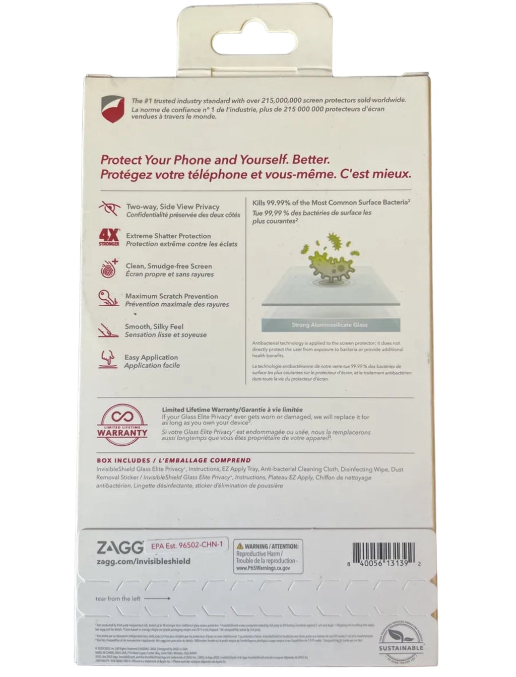 ZAGG InvisibleShield Glass Elite – Maximum Impact & Scratch Protection