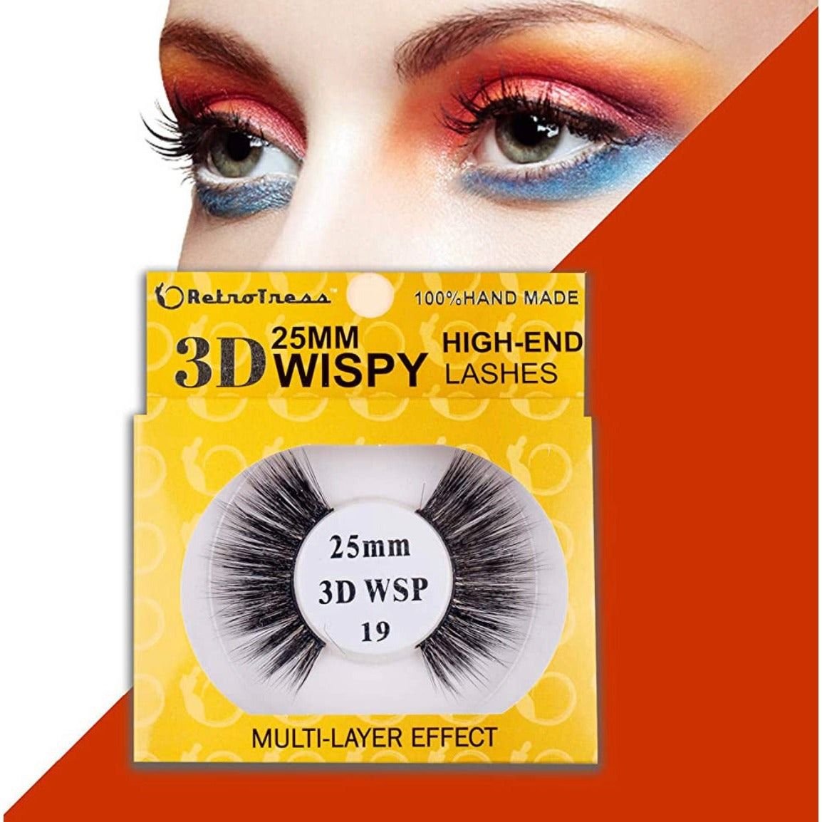 RetroTress 3D 25mm Wispy High-End Lashes Mink Matte 100% HAND MADE Eyelashes Bulk