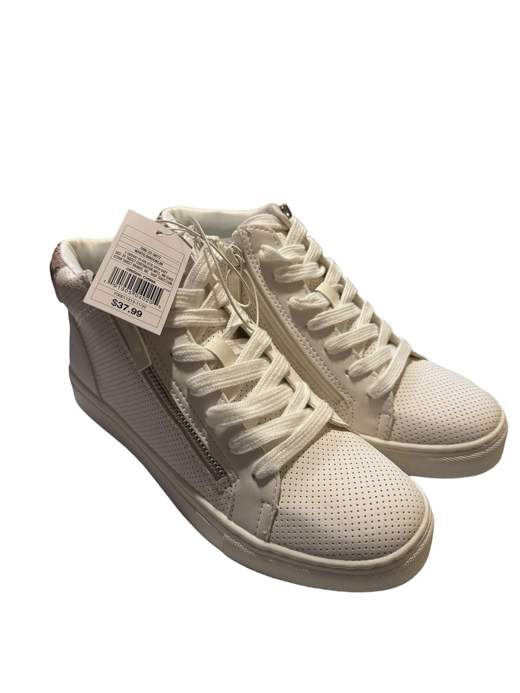 Universal Thread Brooklyn Lace Up Sneakers NEW Size 8.5 White