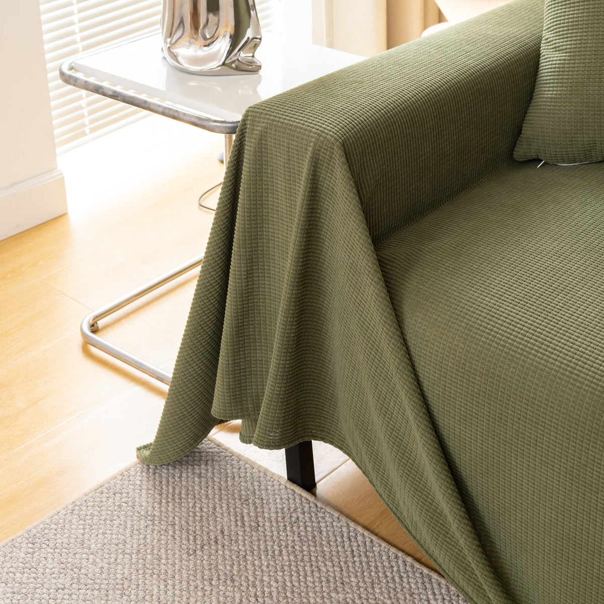 Waterproof Soft Cotton Plush Couch Cover Blanket, Extra Large Furniture Decoration Cover Sofa Slipcovers