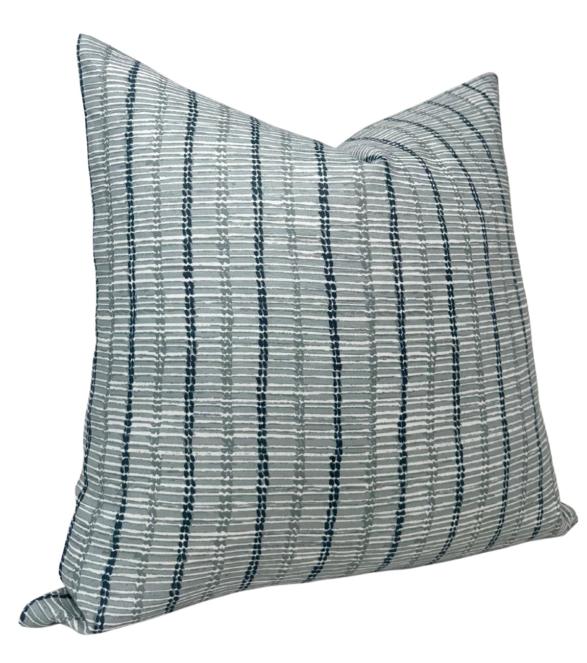 Taza Pillow Cover in Mineral Blue, McLaurin + Piercy Textiles