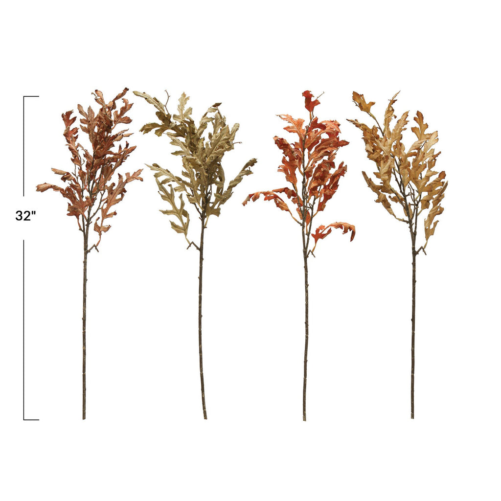 Faux Oak Leaf Picks | 4 Colors