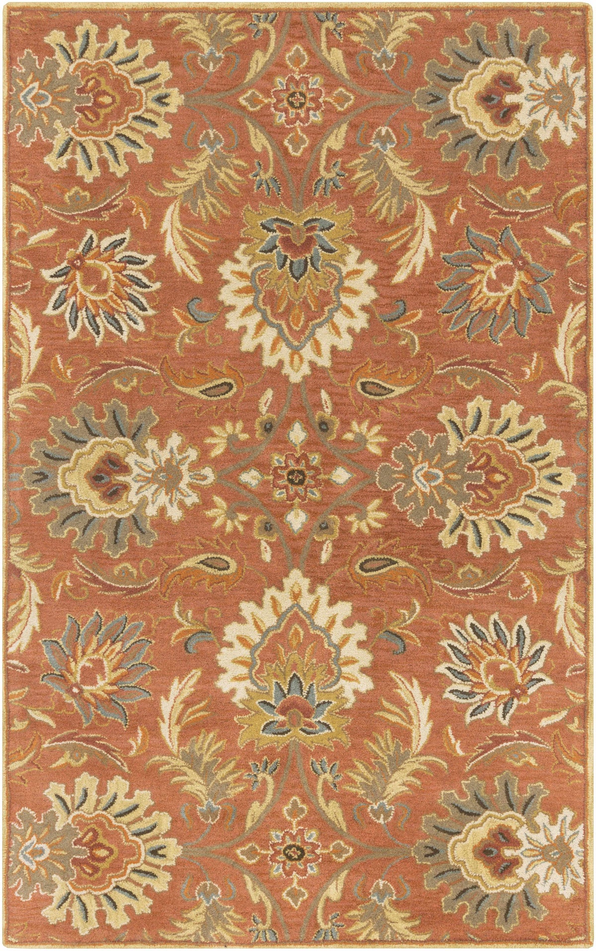 Chesterton Hand Tufted Orange 1112 Area Rug